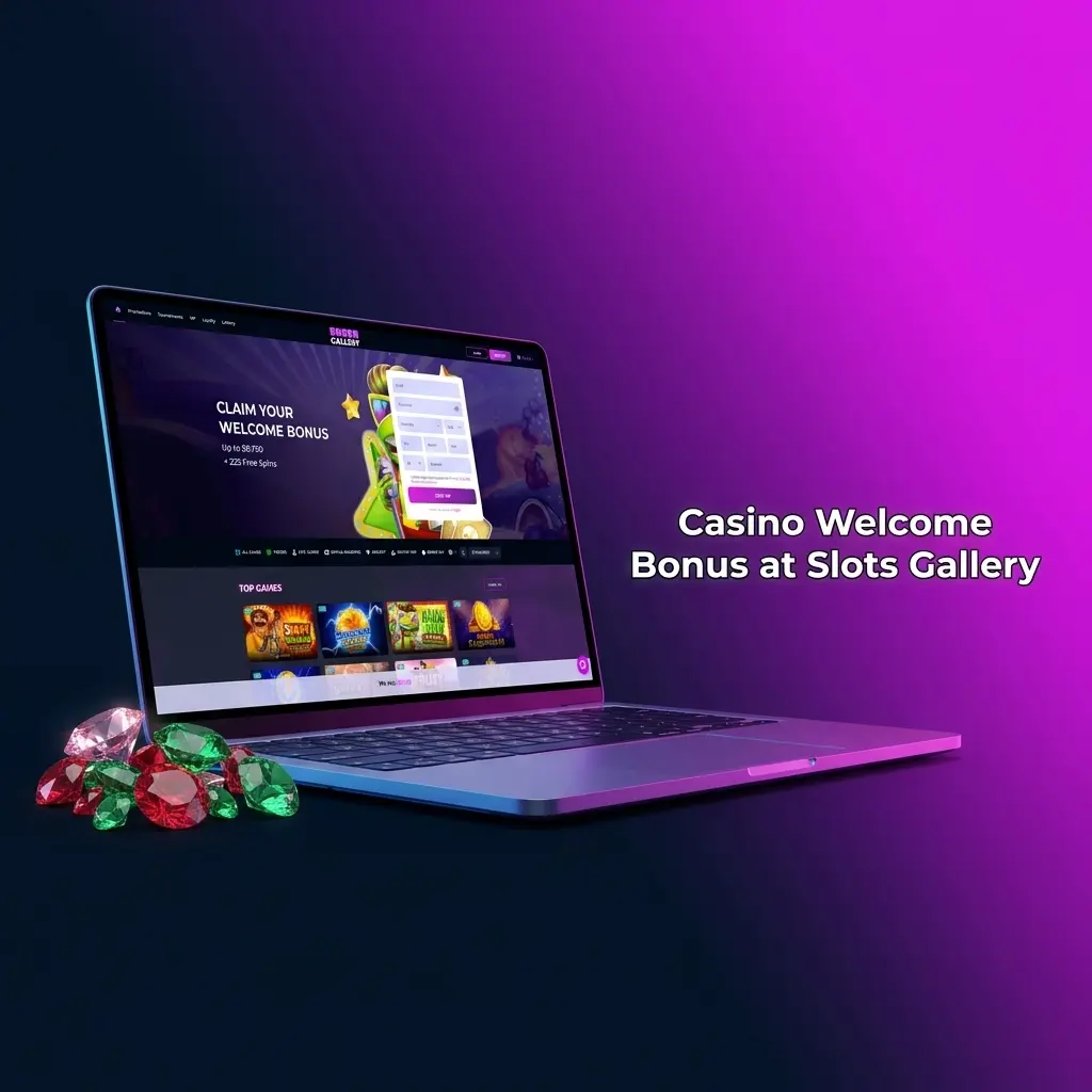 Slots Gallery casino welcome bonus offer up to AUD 9,750 plus 225 Free Spins for new Australian players