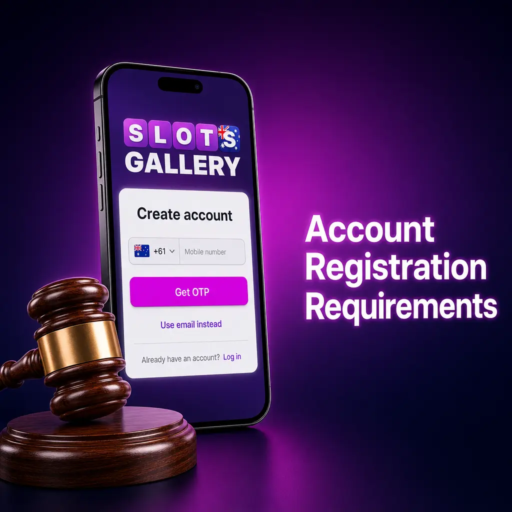 Slots Gallery account registration requirements checklist for Australian players aged 18 and over