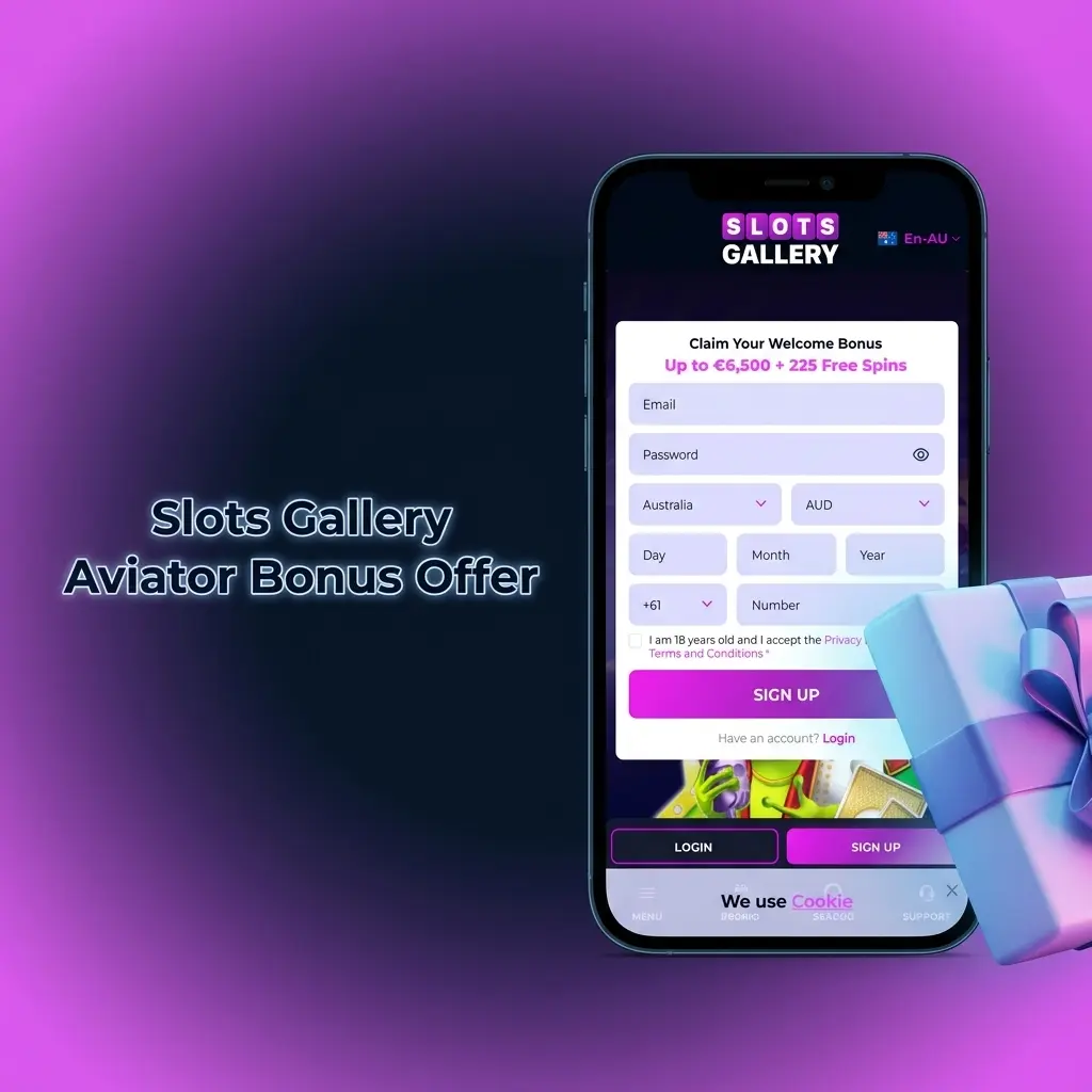 Slots Gallery Aviator bonus offer up to AUD 9,750 plus 225 Free Spins for new players with AUD 20 minimum deposit