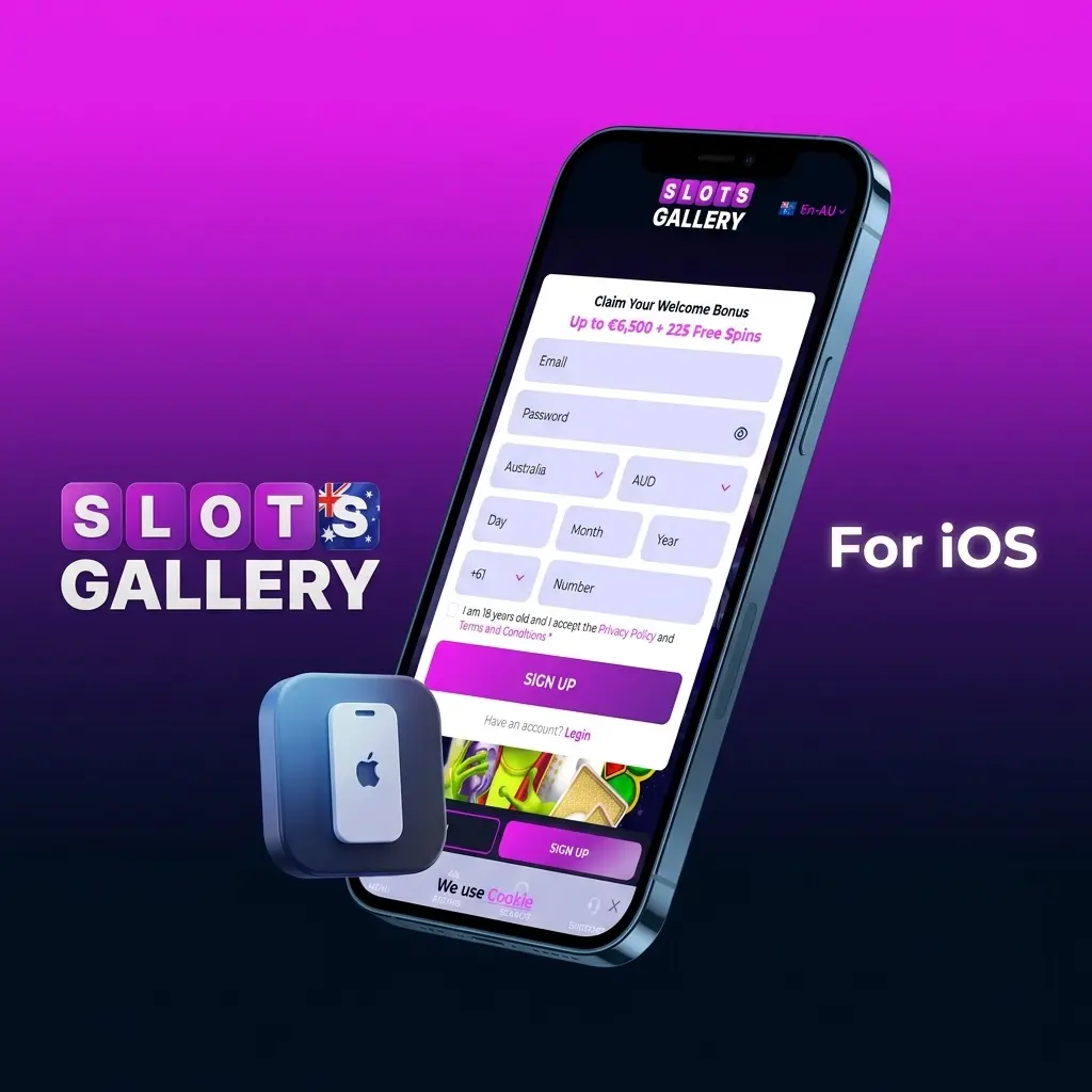 Slots Gallery iOS app installation steps on iPhone and iPad running iOS 12.0 or later