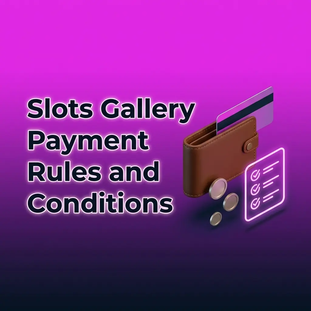 Slots Gallery payment rules covering verification, withdrawal methods, bonus wagering, limits, and crypto conversion for AU users