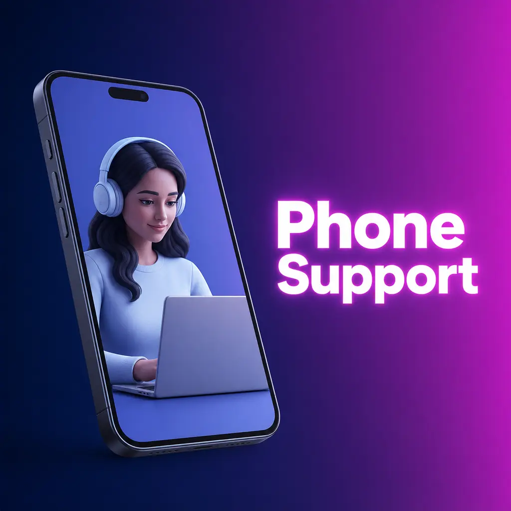 Customer support agent ready to assist a Slots Gallery player via phone call for account or payment issues