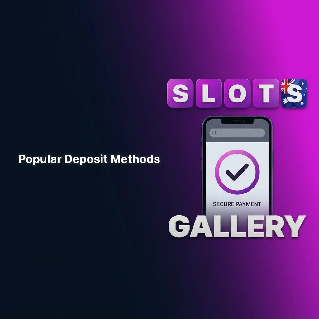 Slots Gallery deposit methods including Visa, Mastercard, Apple Pay, PayID, NeoSurf, MiFinity, eZeeWallet and crypto