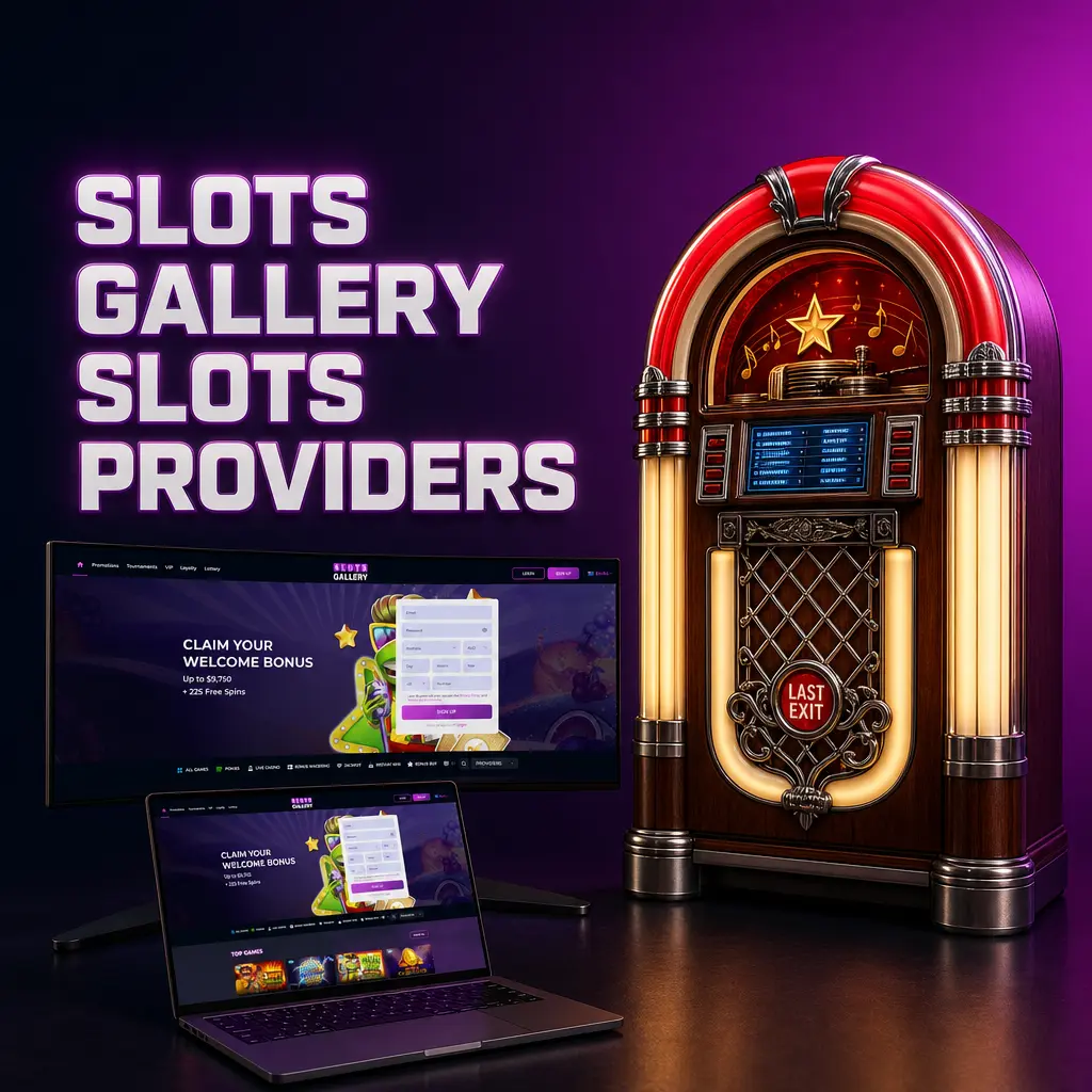 Slots Gallery casino slots providers logos including Pragmatic Play, NetEnt, Microgaming and more for Australian players