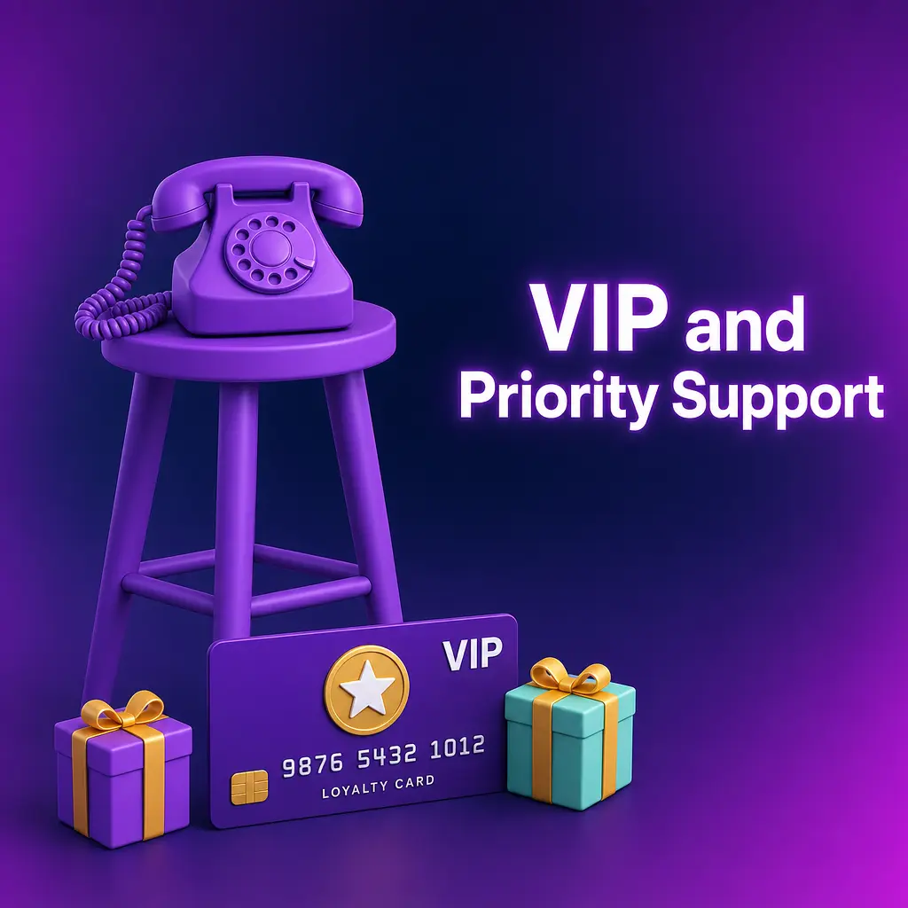 Slots Gallery VIP priority support with dedicated account manager, faster withdrawals and personalised assistance for high-tier players