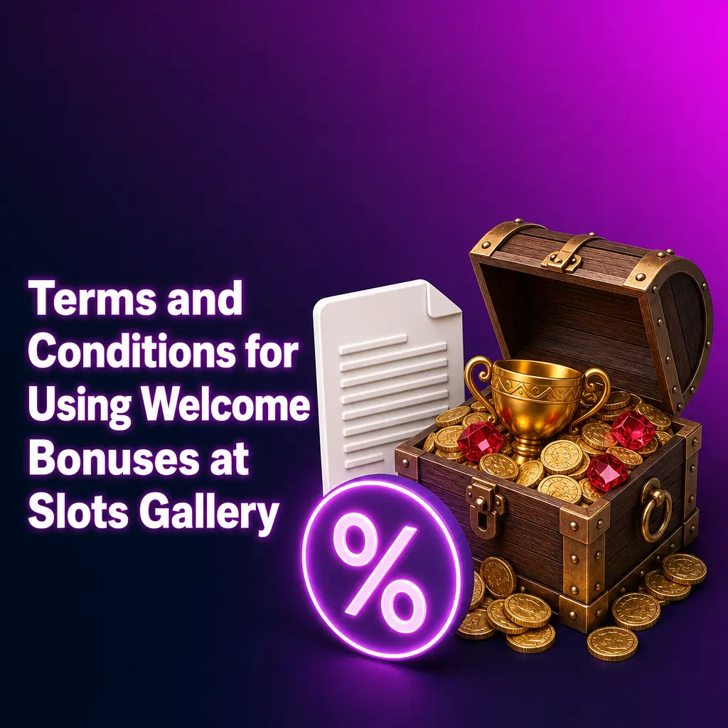Slots Gallery welcome bonus terms showing wagering requirements, deposit rules, and withdrawal conditions for AU players