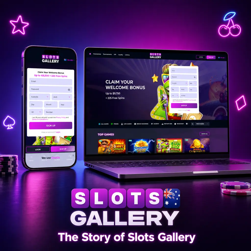 Slots Gallery online casino platform logo and branding representing Rabidi N.V. licensed operator established in 2022