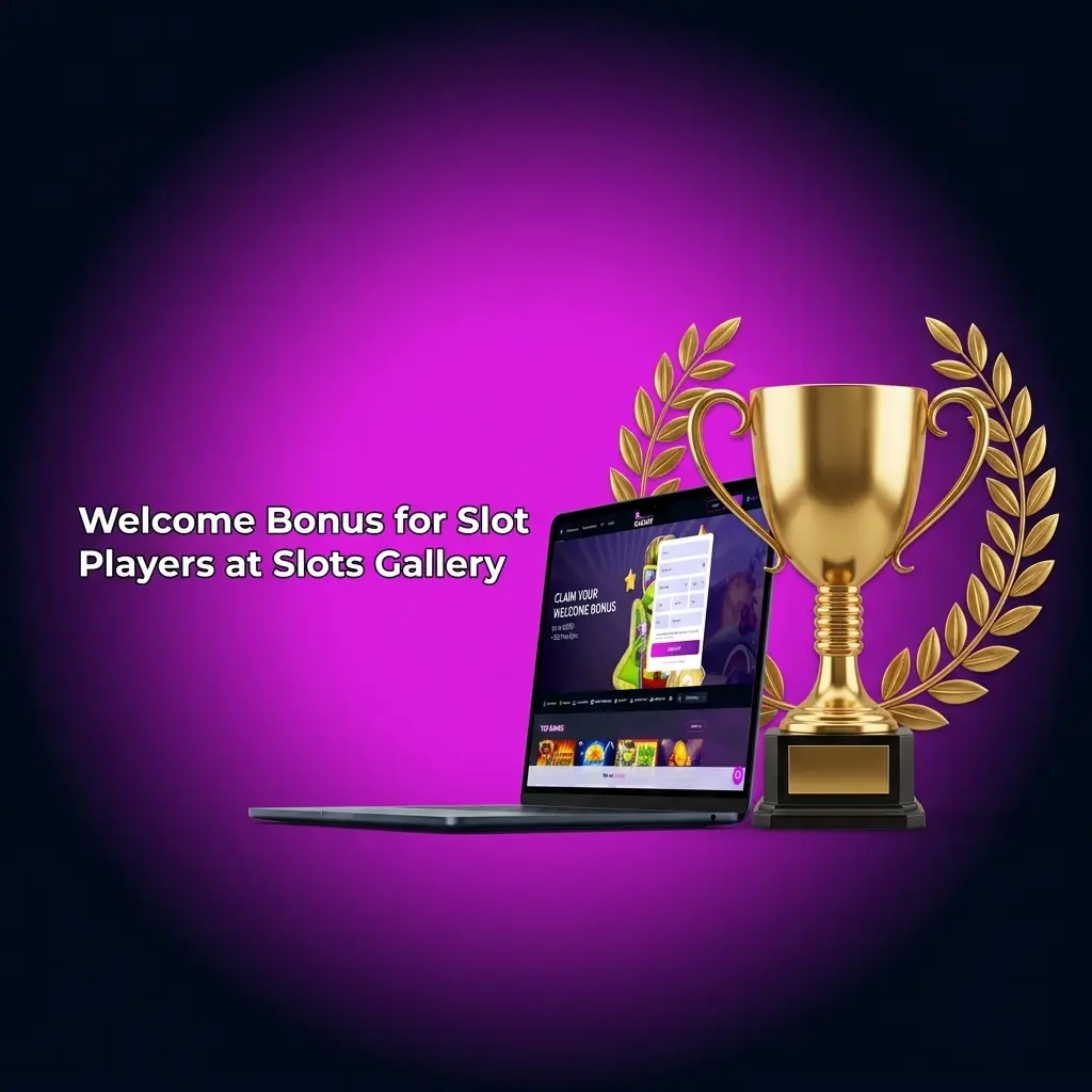 Slots Gallery welcome bonus offering up to AUD 9,750 and 225 Free Spins for new slot players
